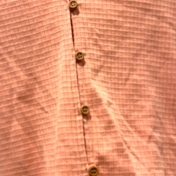NWT | Coco + Jaimeson | Blush Pink Button Down Waffle Material Top | Size Medium - Picture 9 of 12